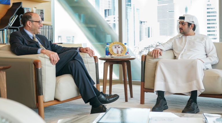 Maktoum bin Mohammed meets with Lazard chairman