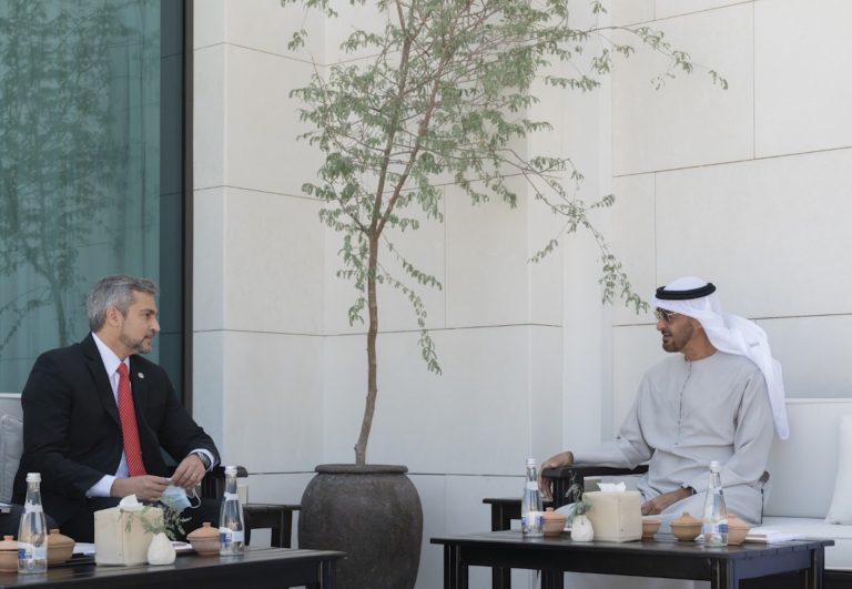 Mohamed bin Zayed receives the President of Paraguay