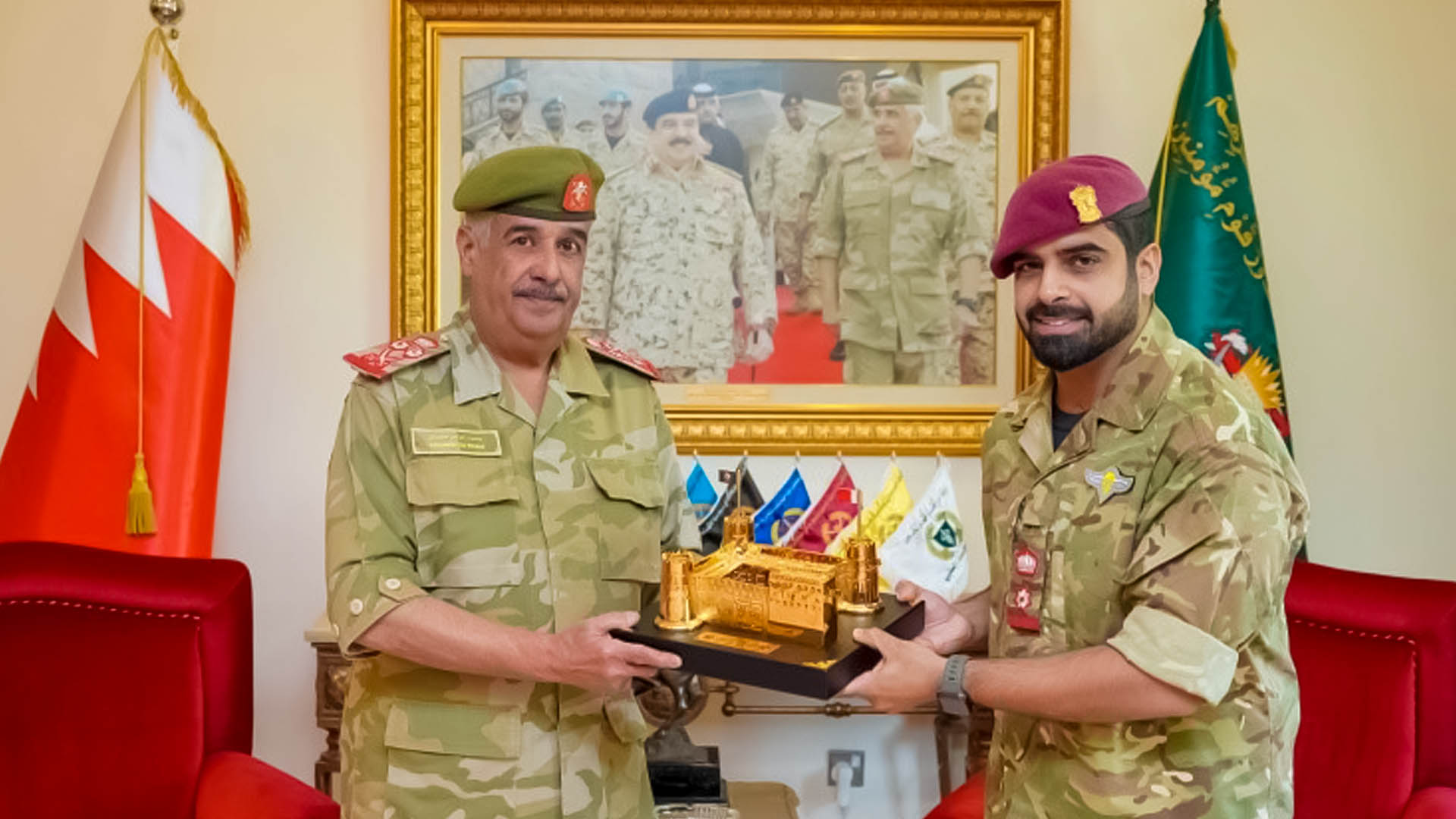 Bahrain Special Operations Unit is honored by National Guard commander
