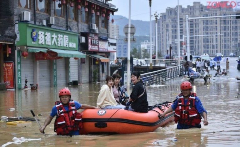 Death toll from flash flooding in China has risen to 17